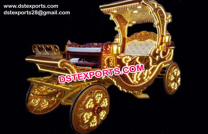 Wedding Carved Horse Drawn Carriage