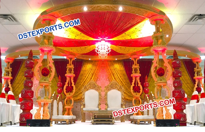 Latest Design Wooden Wedding Mandap