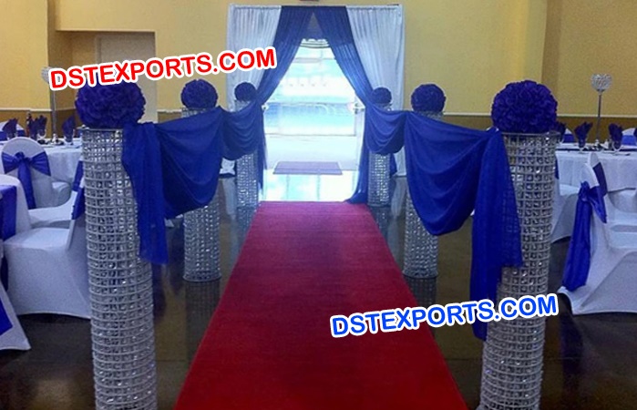 Wedding Decoration Crystal Aisleway Pillars
