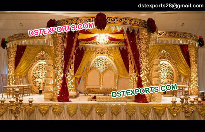 Exclusive Golden Wedding Mandap