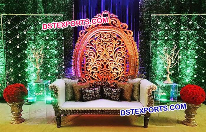 Indian Wedding Lighting Reception Decor