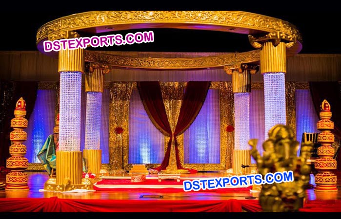 Wedding Crystal Fiber Mandap