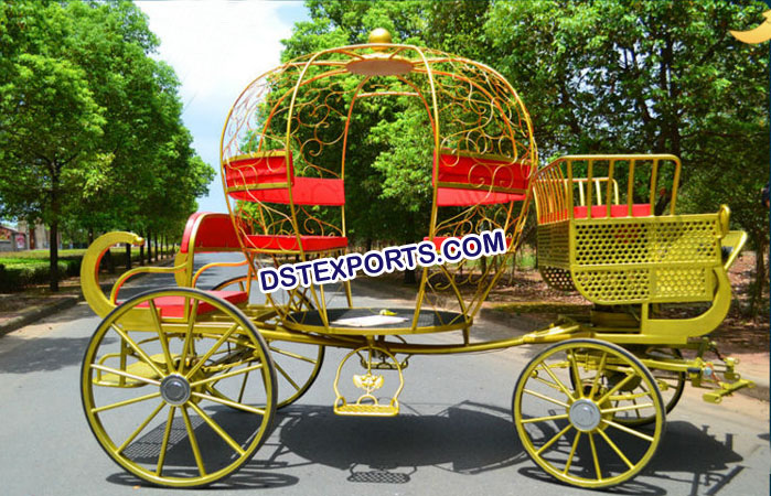 Luxury Wedding Golden Cinderella Carriage