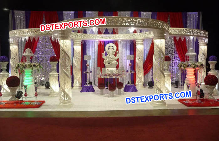 Crystal Mandap For Indian Wedding