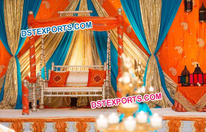 Muslim Wedding Decorated Jhula Swing