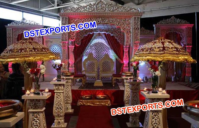 Fiber Carved Mandap