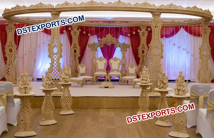Fabulous Wedding Wooden Mandap