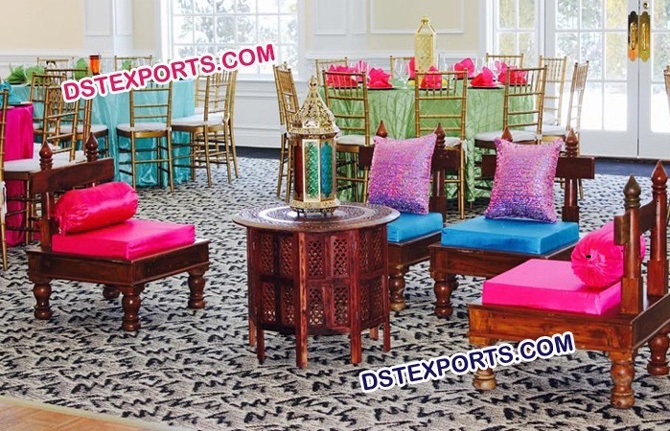 Wedding Sangeet Ceremony Low Furniture