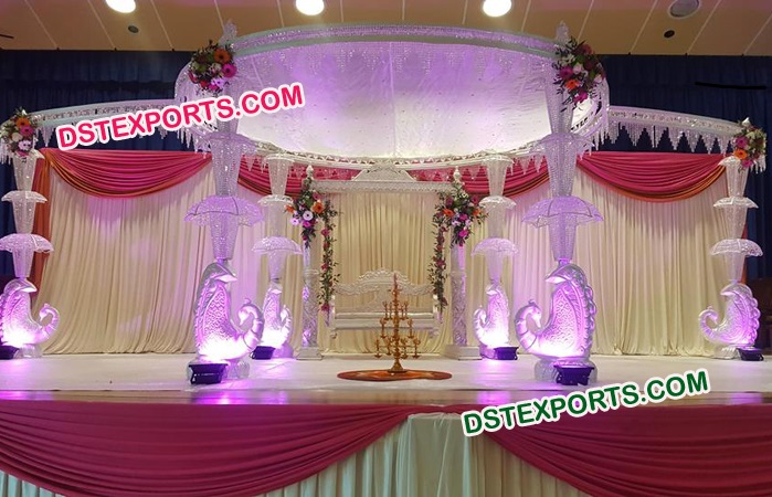 Luxury Led Crystal Wedding Mandap
