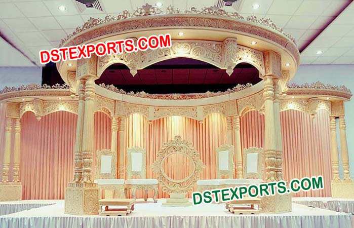 Double Pole Fiber Wedding Mandap