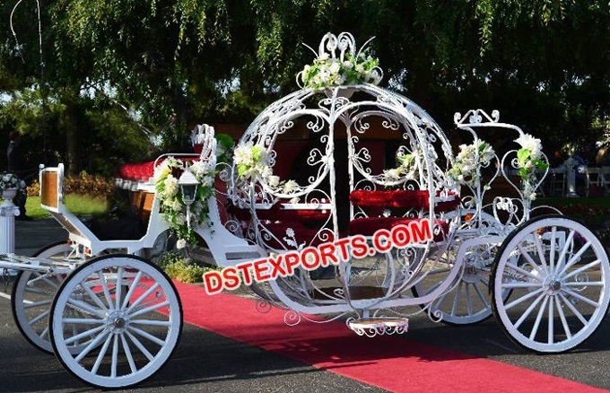 Horse Drawn Wedding Cinderella Carriage