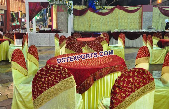 Wedding Beautiful Chair Cover With Overlay