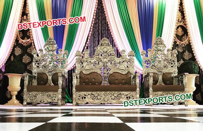 Muslim Wedding Heavy Carved Sofa Set