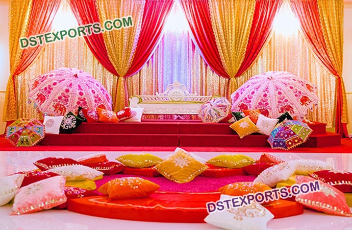 Wedding Mehandi Ceremony Stage Decoration