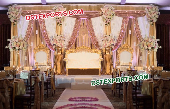 Asian Muslim Wedding Stage Sofa Set