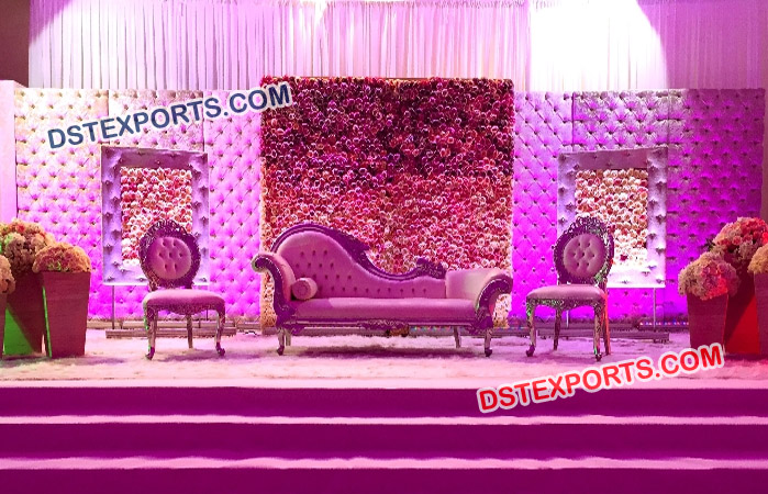 Leather Panel Wedding Stage Decoration