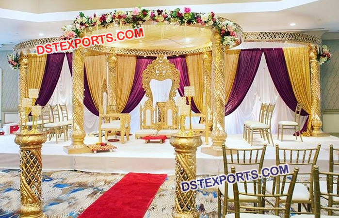 Designer Fiber Crystal Wedding Mandap