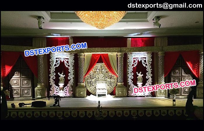 Asian Wedding Stage With Latest Back Frames