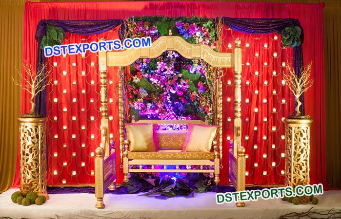 Indian Wedding Gold Jhula / Swing