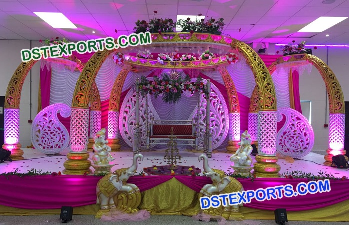 Stunning Wedding Elephant Trunk Mandap