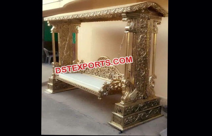 Golden Metal Swing Jhula