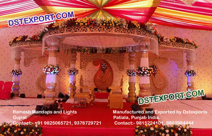 Traditional Indian Gujrati Wedding Mandap