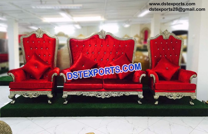 Hindu Wedding Silver Metal Sofa Set