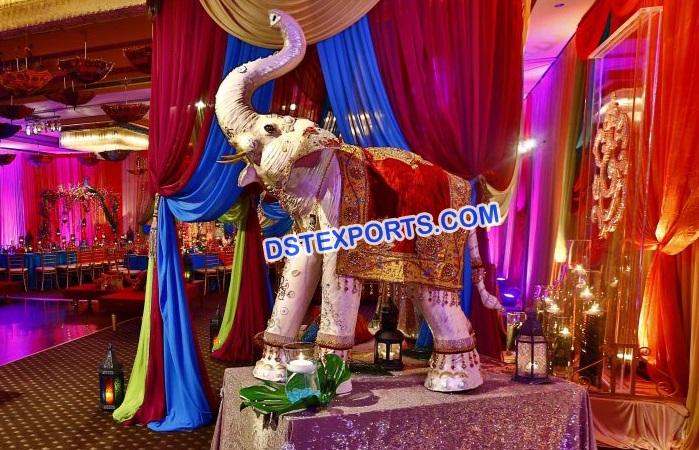 Indian Wedding Entrance Decor Elephant Statue