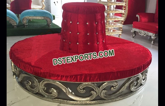 Asian Wedding Round Chaise Sofa