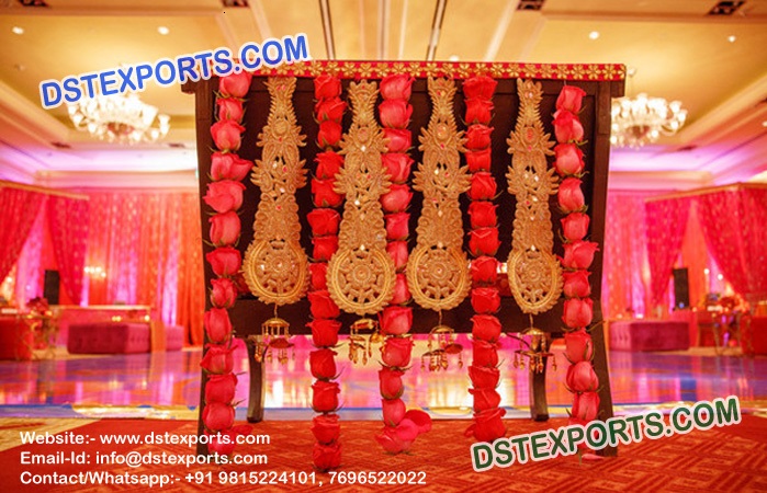 Indian Wedding Heavy Embrodried Jewellery Backdrop