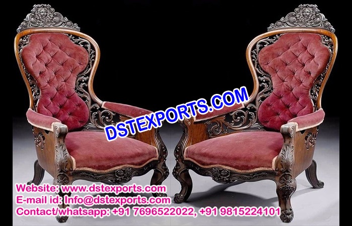 Royal Indian Wedding Bridal Chairs Set