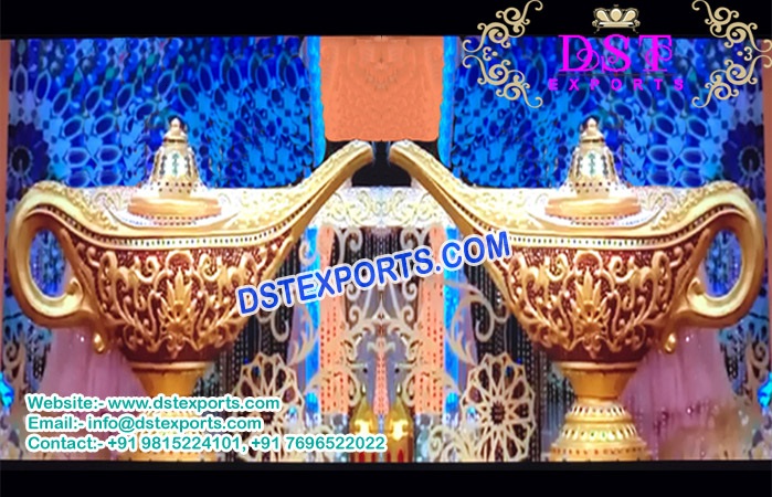 Aladdin Lamps For Muslim Wedding Stage Decor