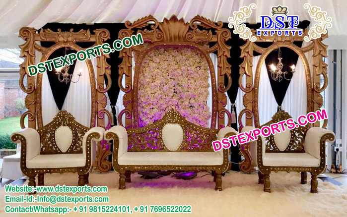 Popular Muslim Wedding Stage Decor Set