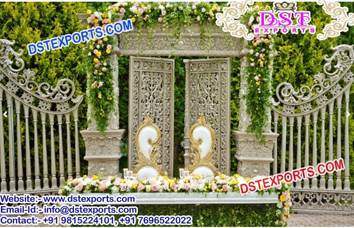 Latest Trend Asian Wedding Stage Back Walls Set