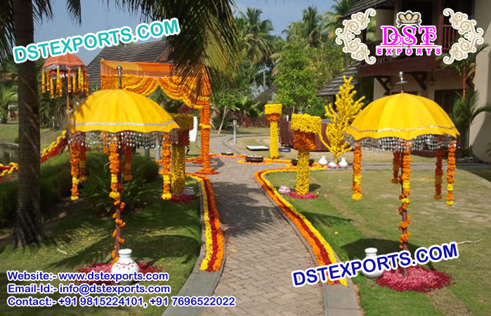 Wedding Decor Colorful Umbrellas Chatters
