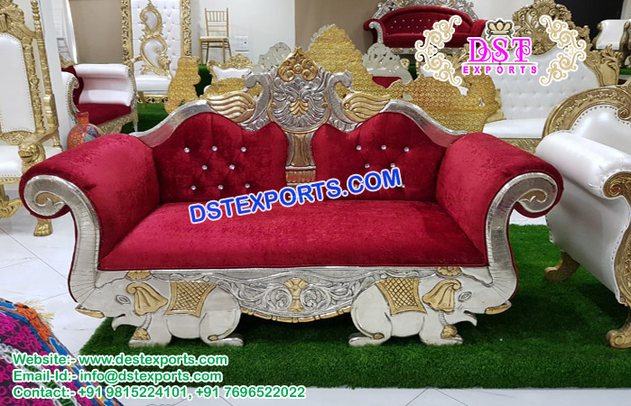 Royal Indian Wedding Elephant Sofa