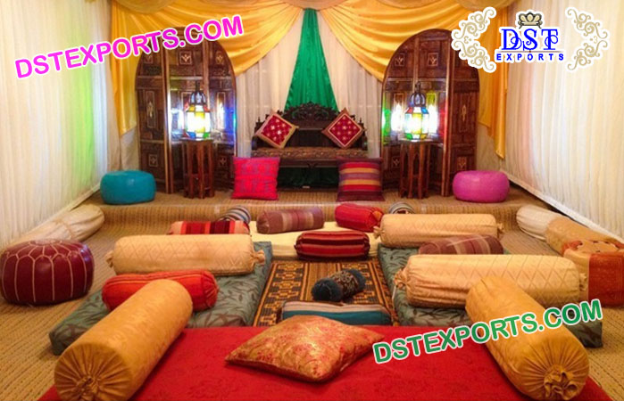 Traditional Muslim Mehndi Stage Decorations