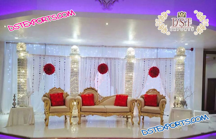 Crystal Wedding Stage Decorations