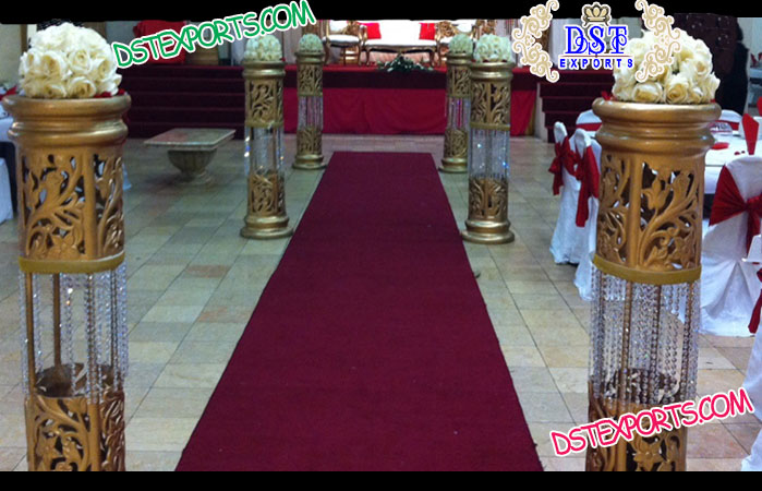 Wedding Fiber Crystal Walkway Pillars