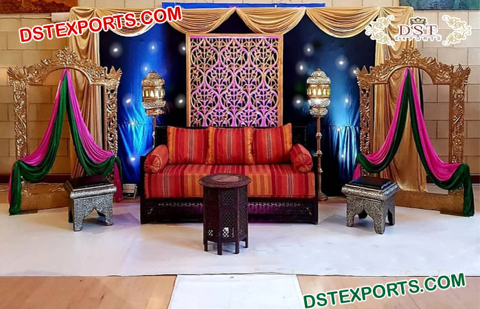 Uncommon Mehndi Stage Decorations