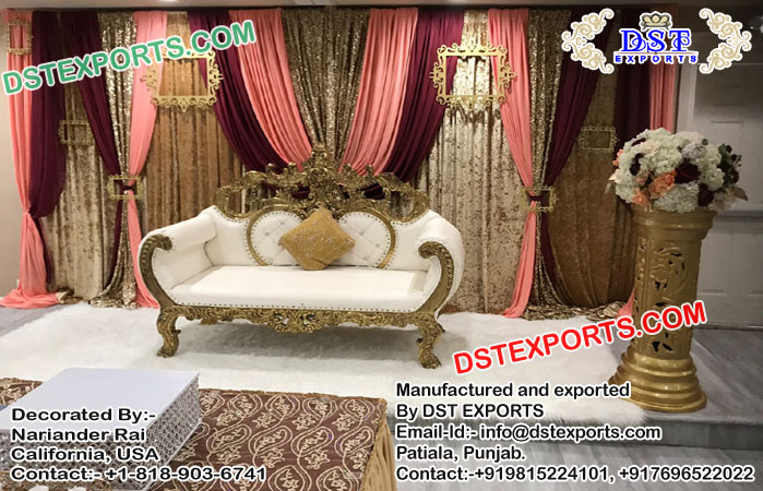 Appreciable Carved Wedding Couch