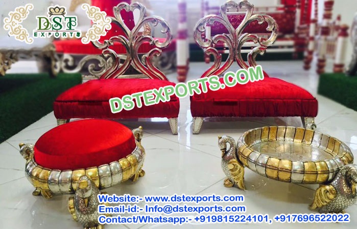 Wedding Small Chairs and Stools For Mandap