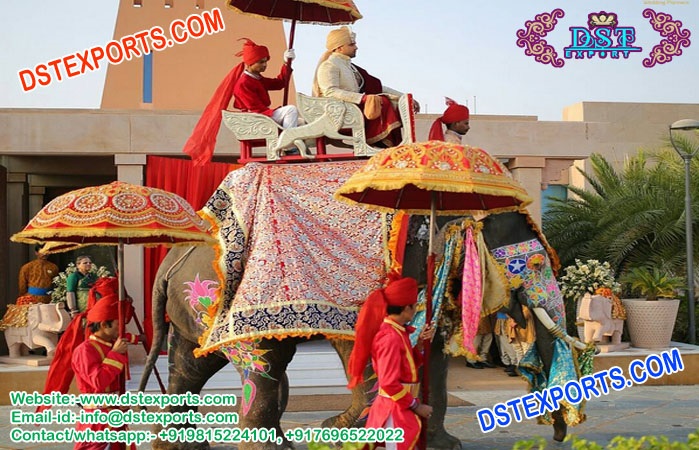 Wedding Elephant Decor Costumes & Umbrellas