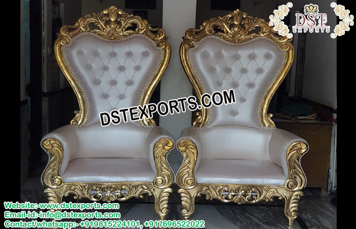 Antique Gold White Wedding Furniture