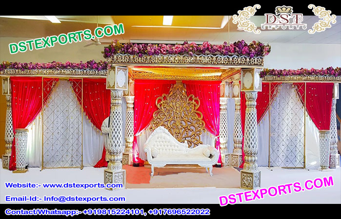 Marvelous Fiber Carved Wedding Mandap