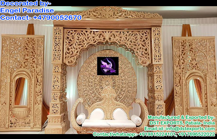 Royal Stage Backdrop Decorations For Weddings