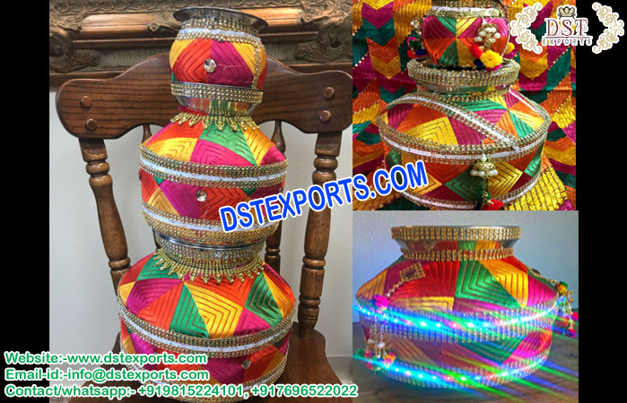 Traditional Phulkari Jaggo for Punjabi Wedding