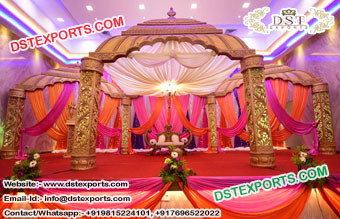 Indian Wedding Ceremonial Temple Mandap Set