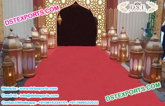 Wedding Walkway Moroccan Lamps Decor