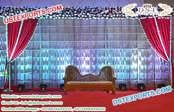 Trendy Wedding Stage Decors Candle Wall